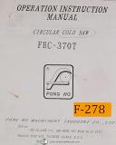 Acra-Fong-Acra Fong Ho FHC-370T, Circular Cold Saw, Instructions and Parts Manual-FHC-370T-01